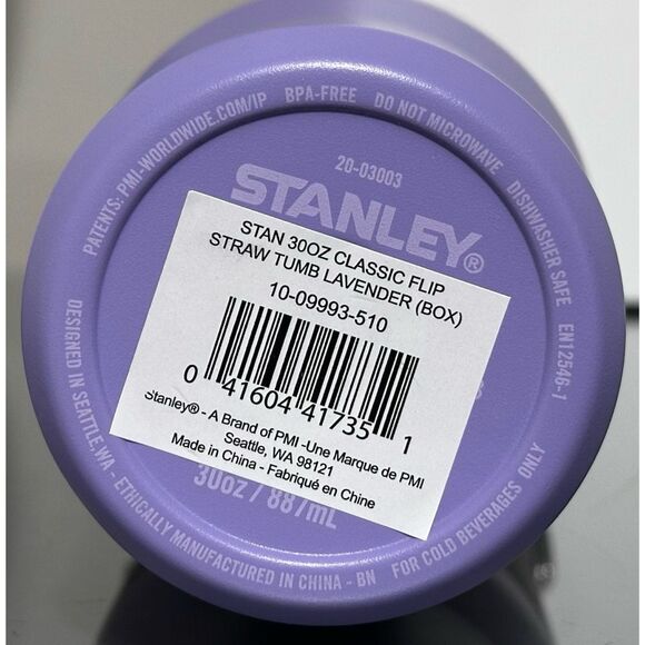 Stanley Ice Flow Flip Straw Tumbler 30oz, LAVENDER PURPLE - Picture 4 of 5